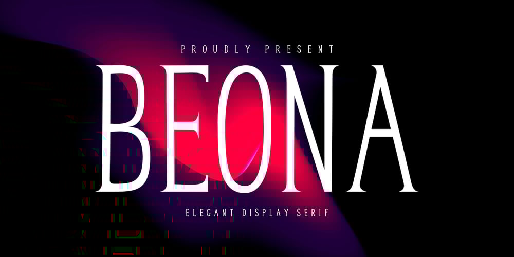 Beona Display font