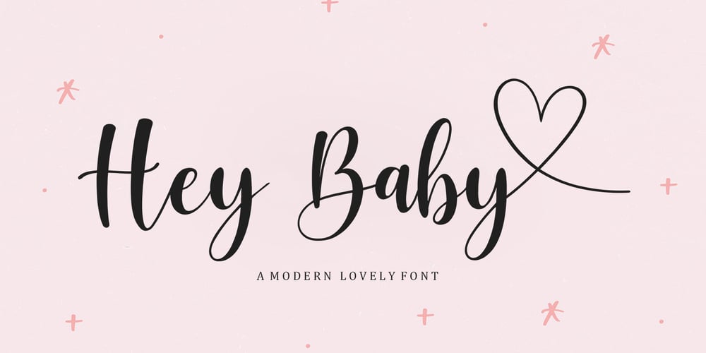 Hey Baby Script font
