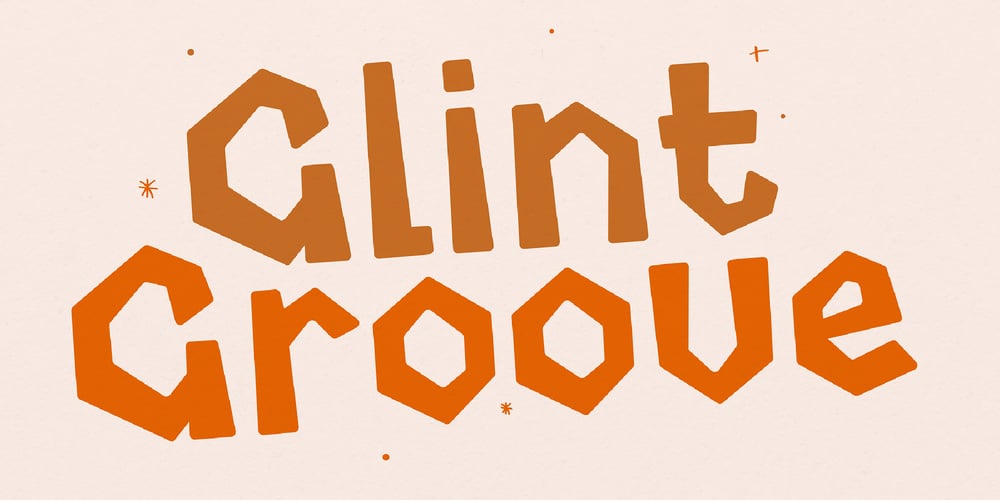 Glint Groove font