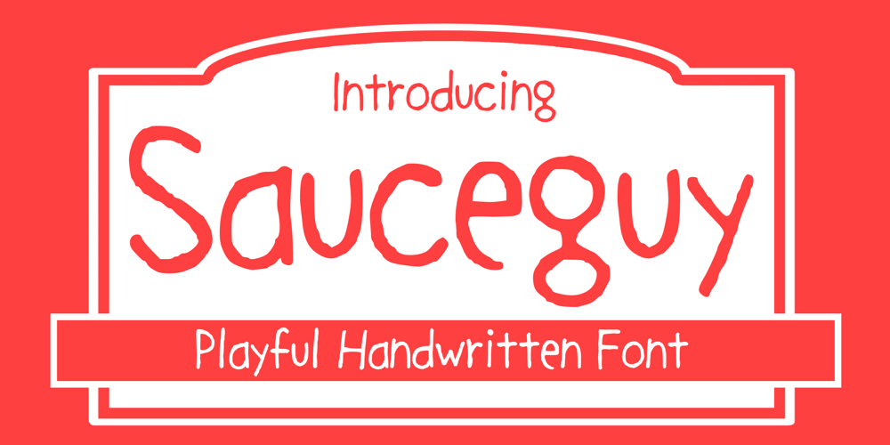 Sauceguy font