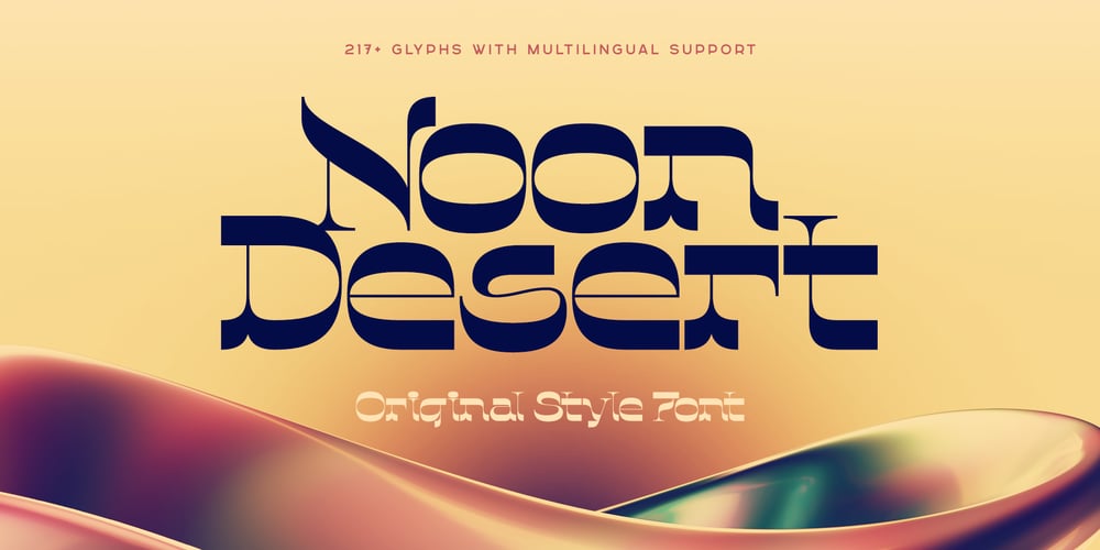 Noon Desert font