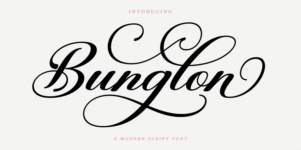 Bunglon Script font