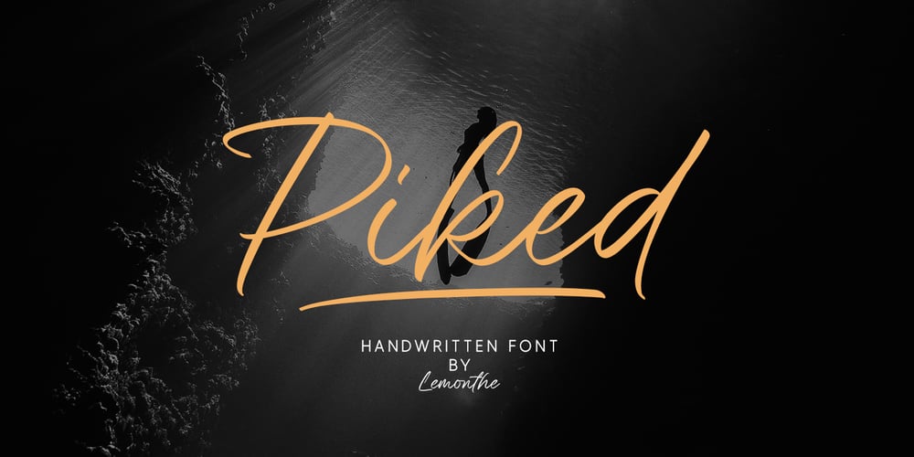 Piked font