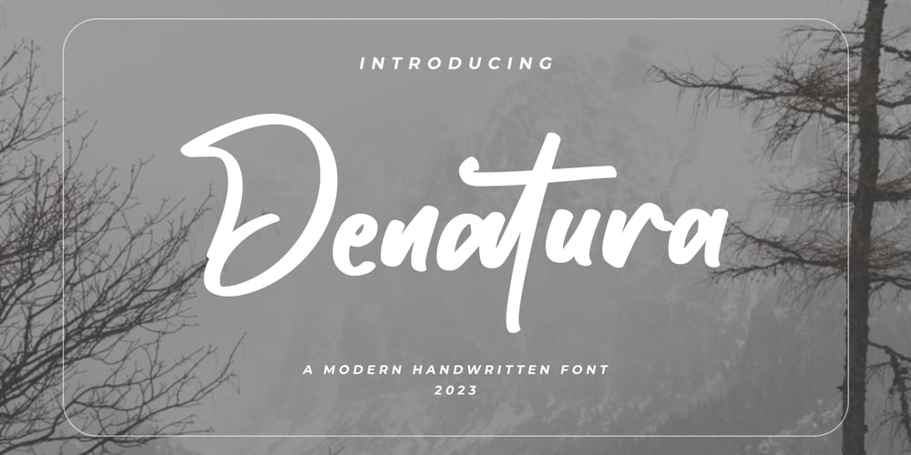 Denatura font