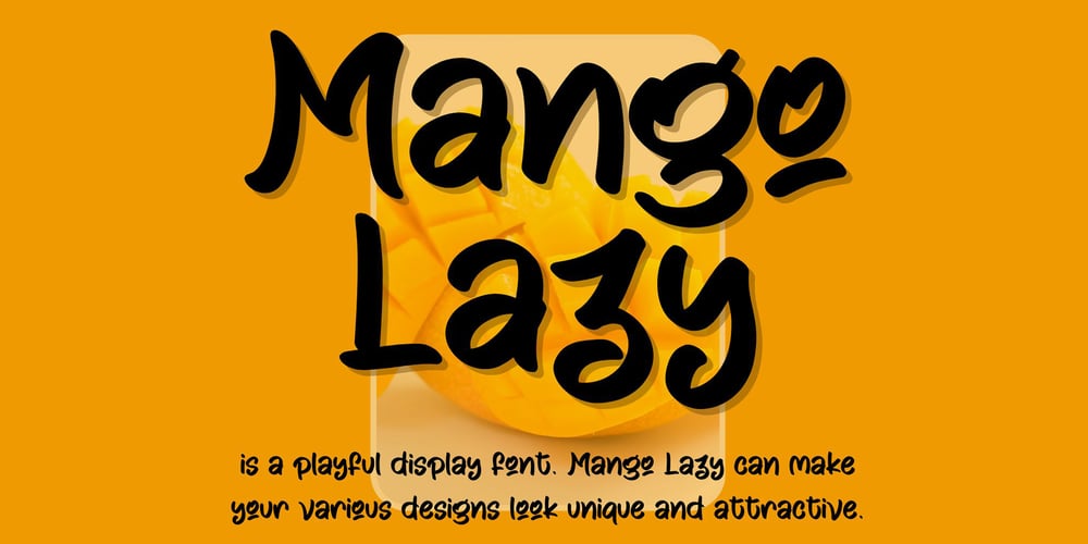 Mango Lazy font