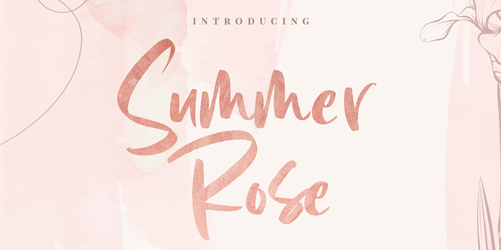 Summer Rose font