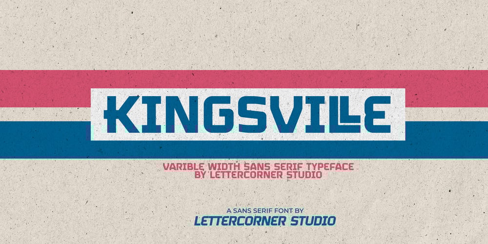 Kingsville font