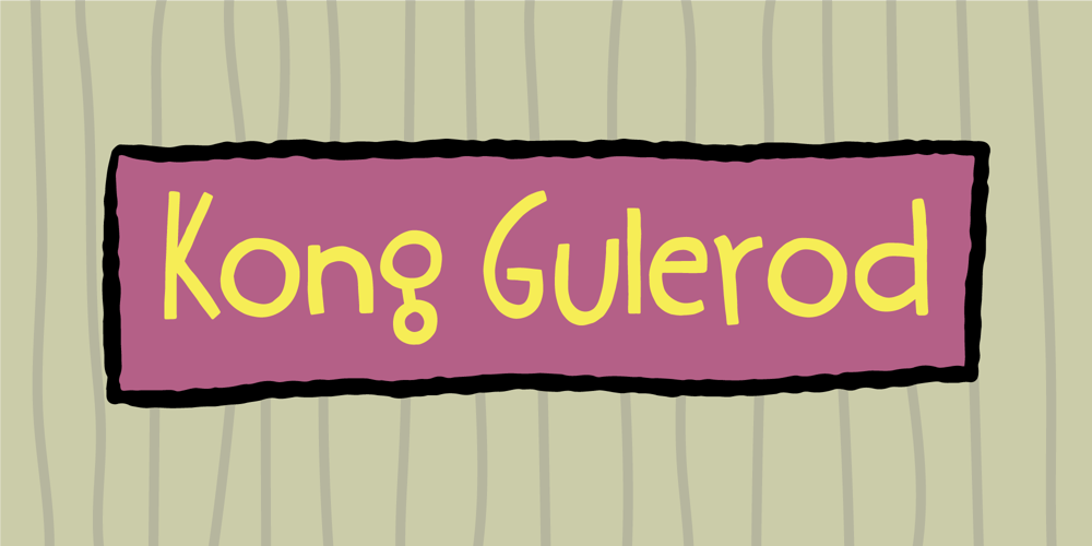 Kong Gulerod font