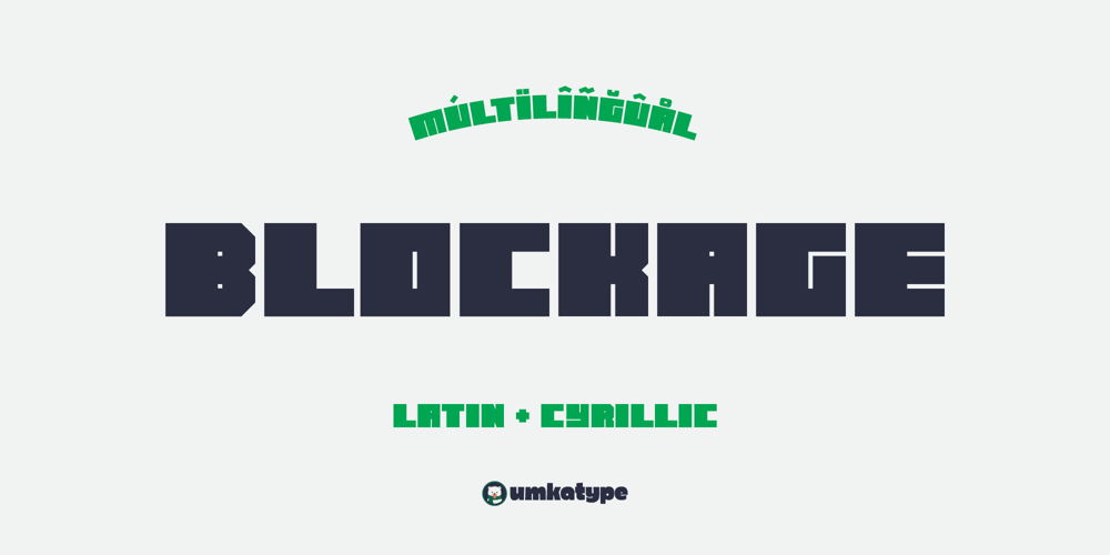 Blockage font