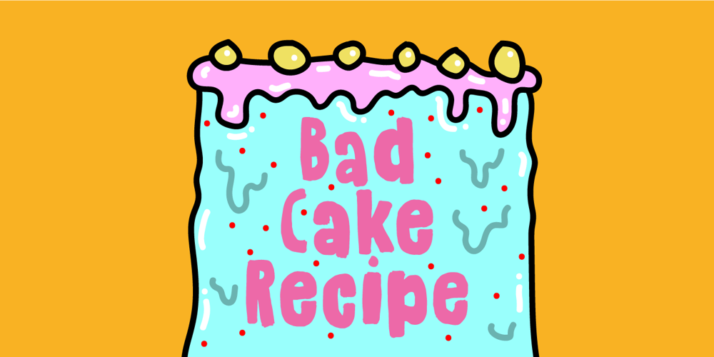 Bad Cake Recipe font