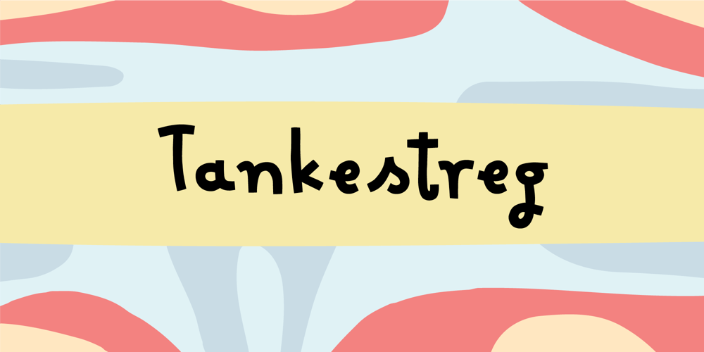 Tankestreg font