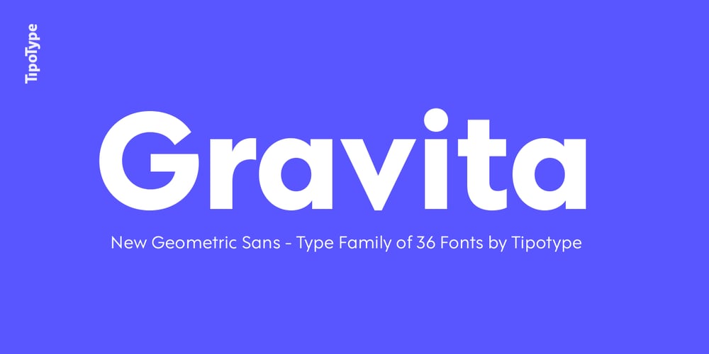 Gravita font
