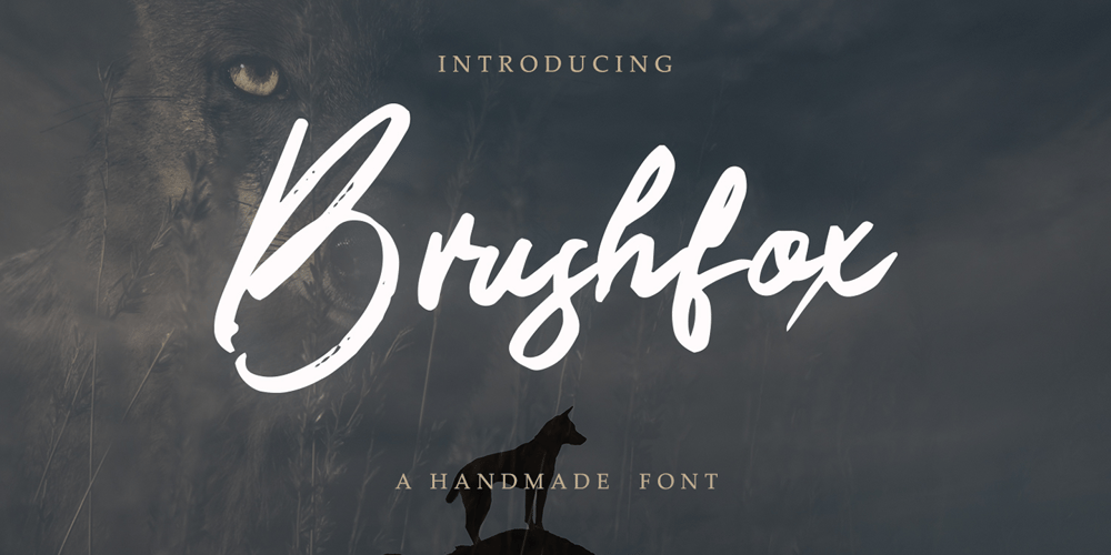 Brushfox font