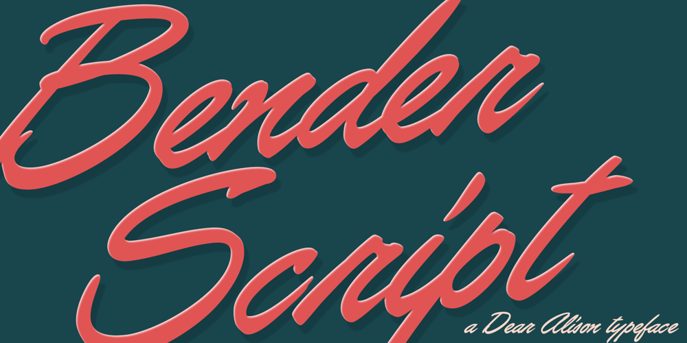 Bender Script font