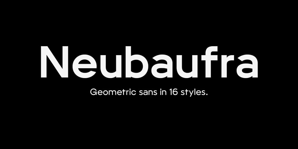 Neubaufra font