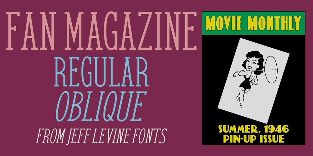 Fan Magazine JNL font