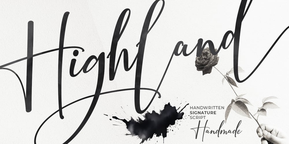 Highland Hand Made font