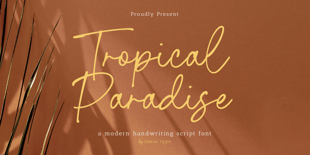 Tropical Paradise font