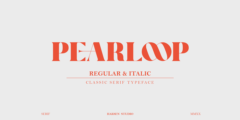 Pearloop font