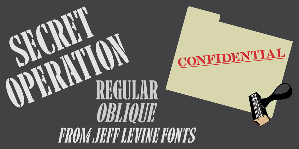 Secret Operation JNL font