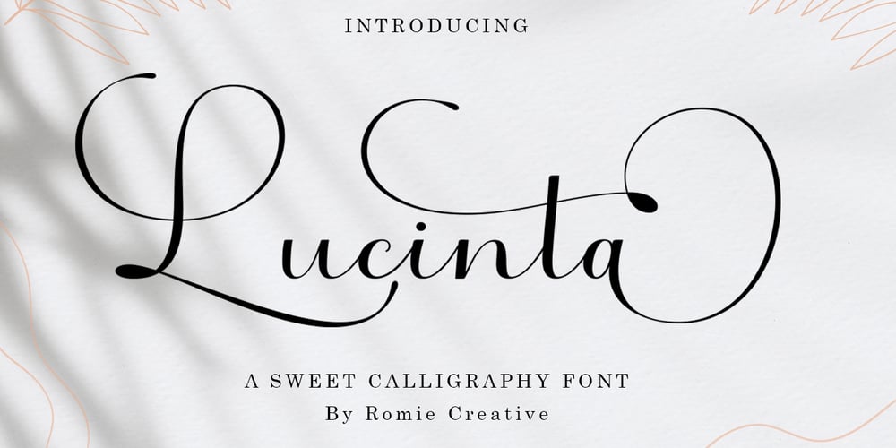 Lucinta font