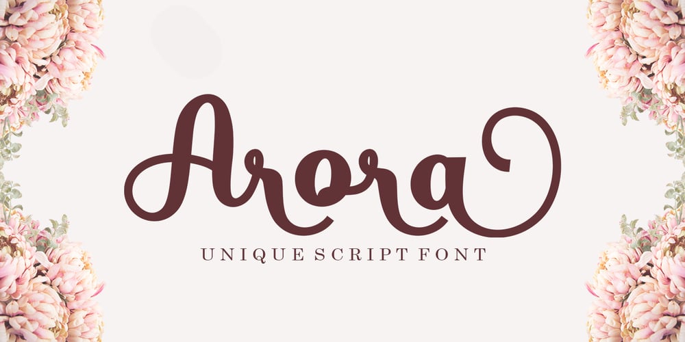 Arora font