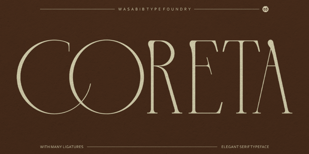 Coreta font