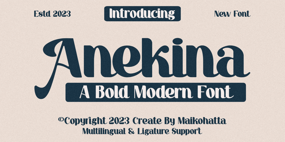 Anekina font