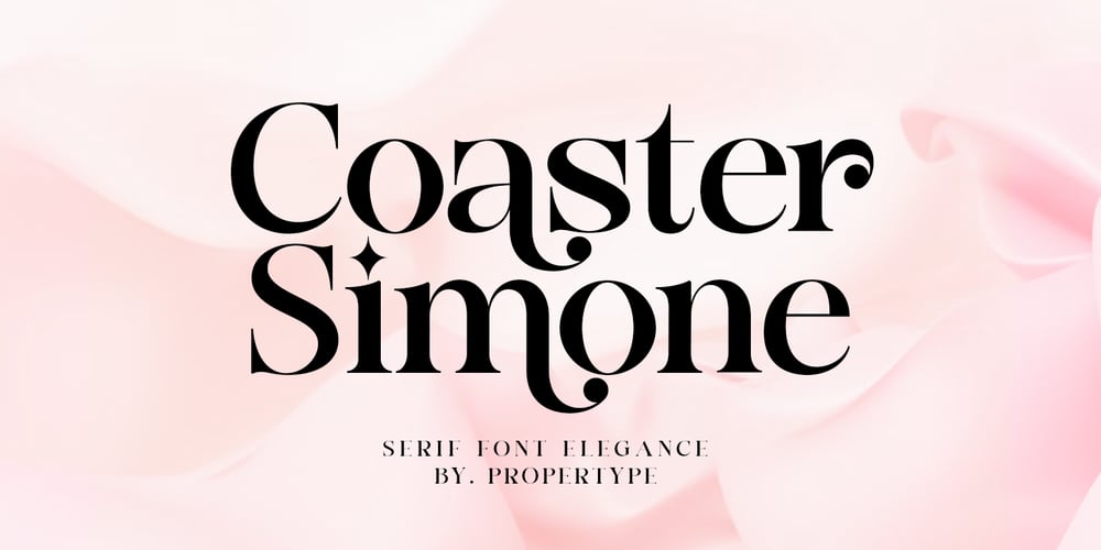 Coaster Simone font