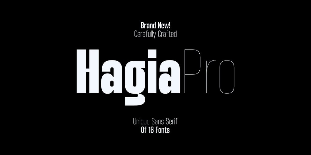 Hagia Pro font