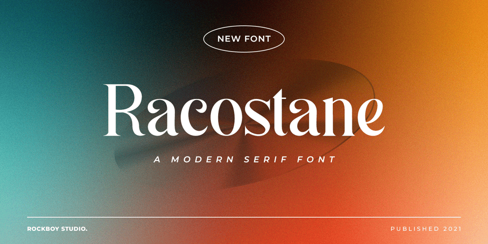 Racostane font
