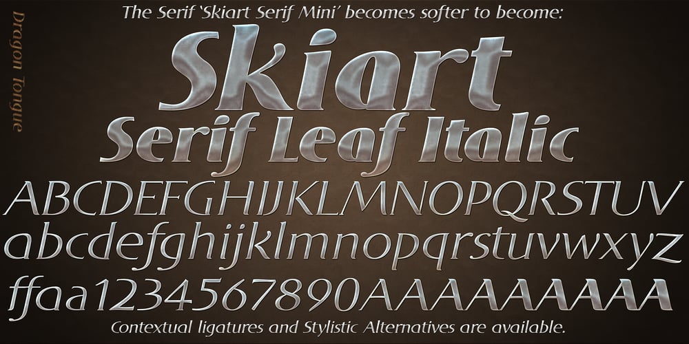 DT Skiart Serif Leaf font