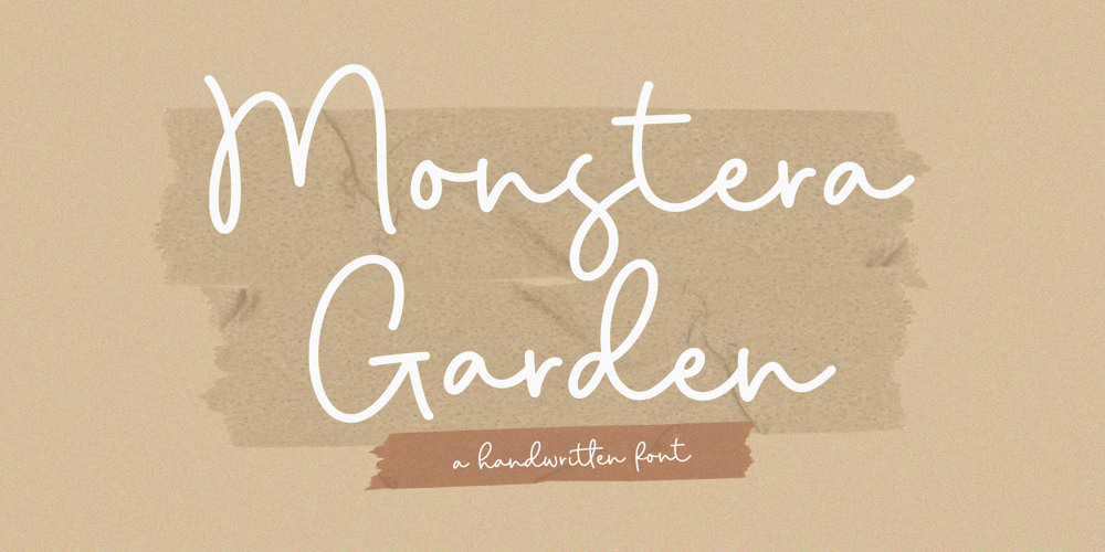Monstera Garden font