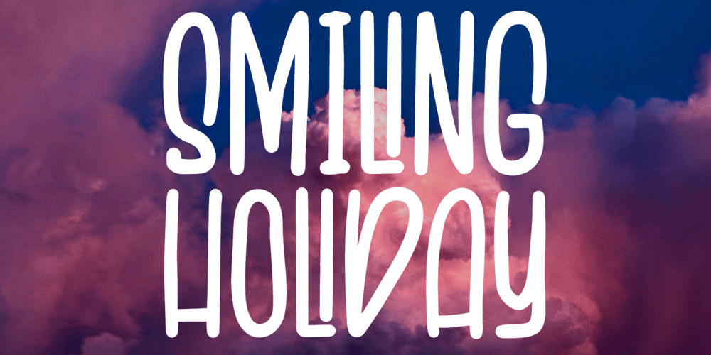 Smiling Holiday font