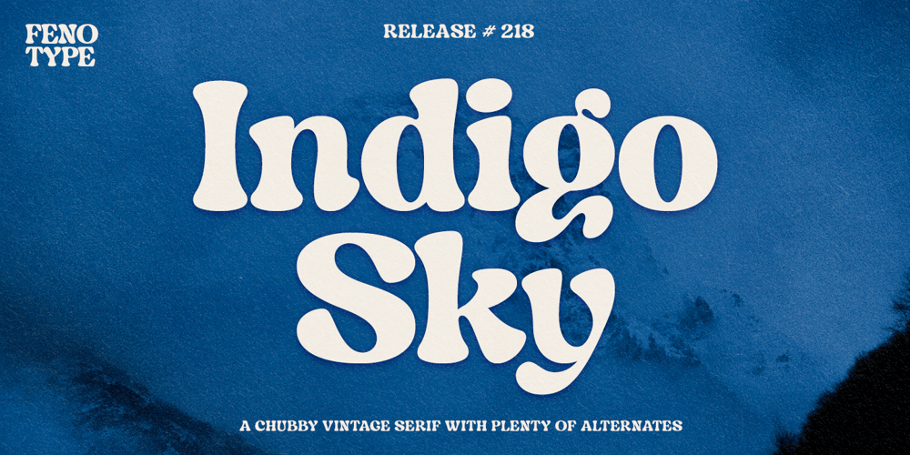 Indigo Sky font