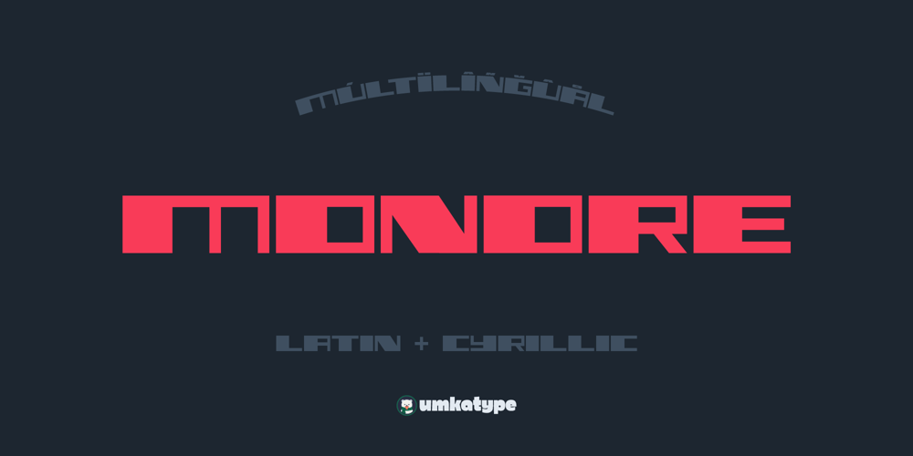 Monore font