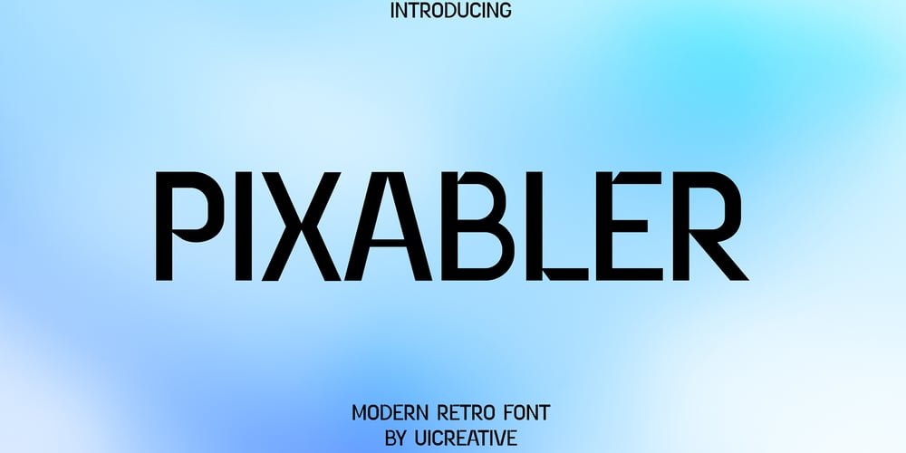 Pixabler font
