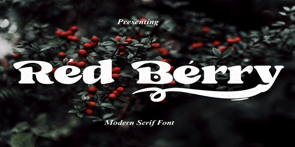 Red Berry font