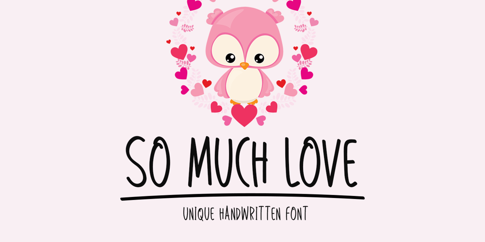 So Much Love font