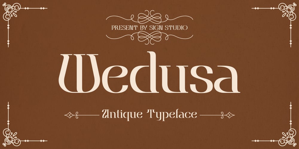 Wedusa font