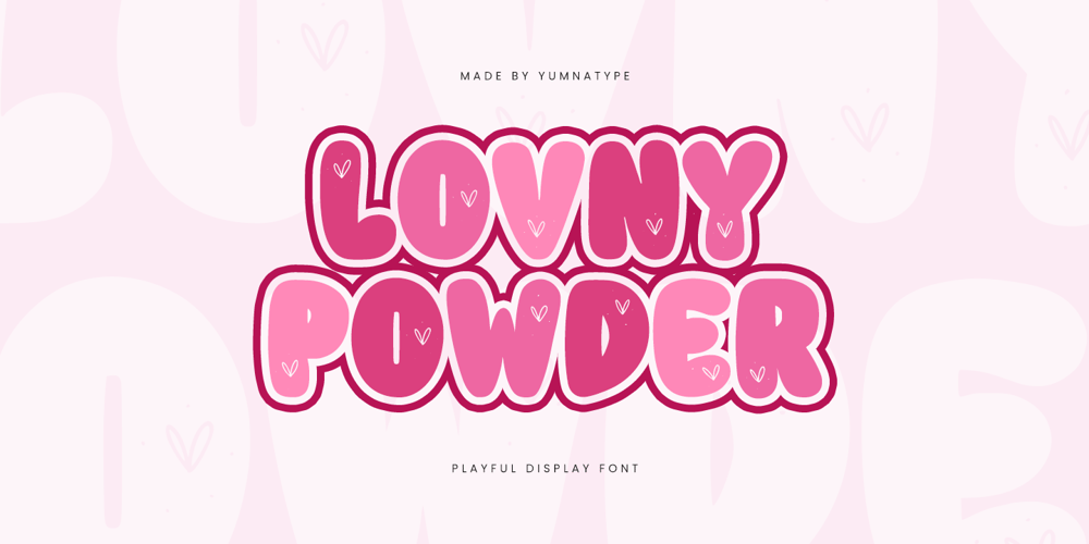 Lovny Powder font
