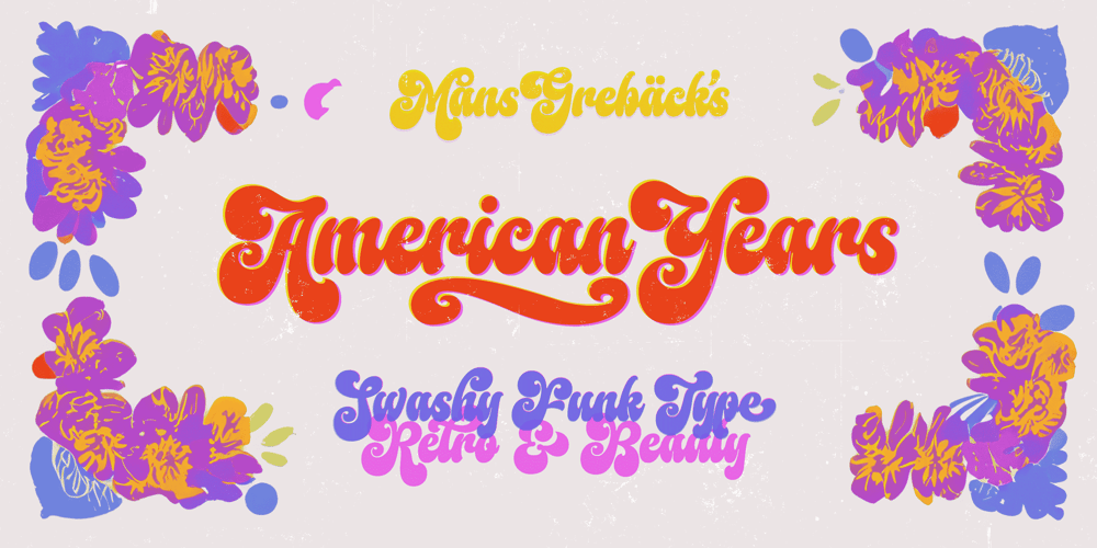 American Years font