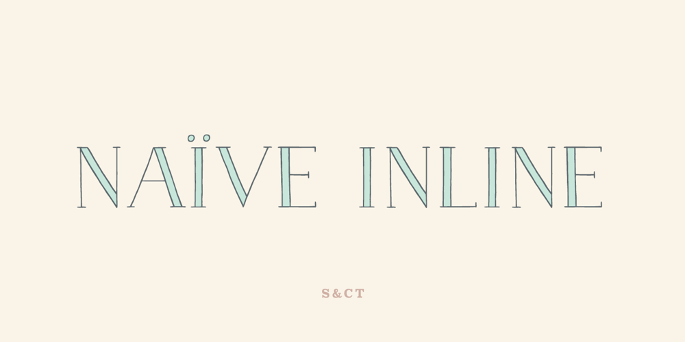 Naive Inline font