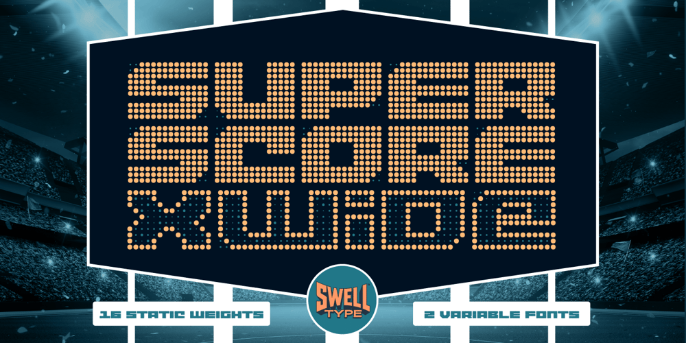 Superscore XWide font