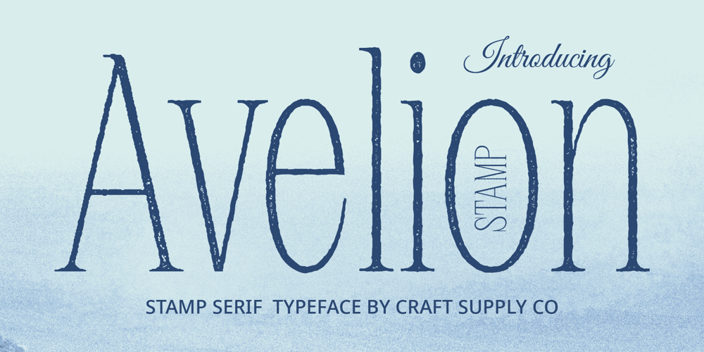 Avelion Stamp font