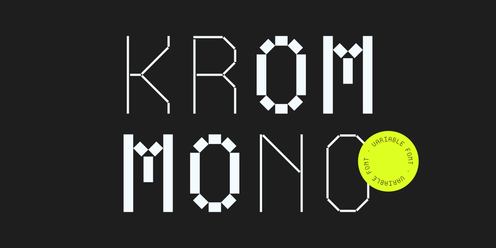 Krom Mono font