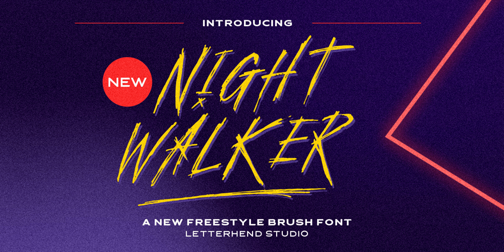 Night Walker font