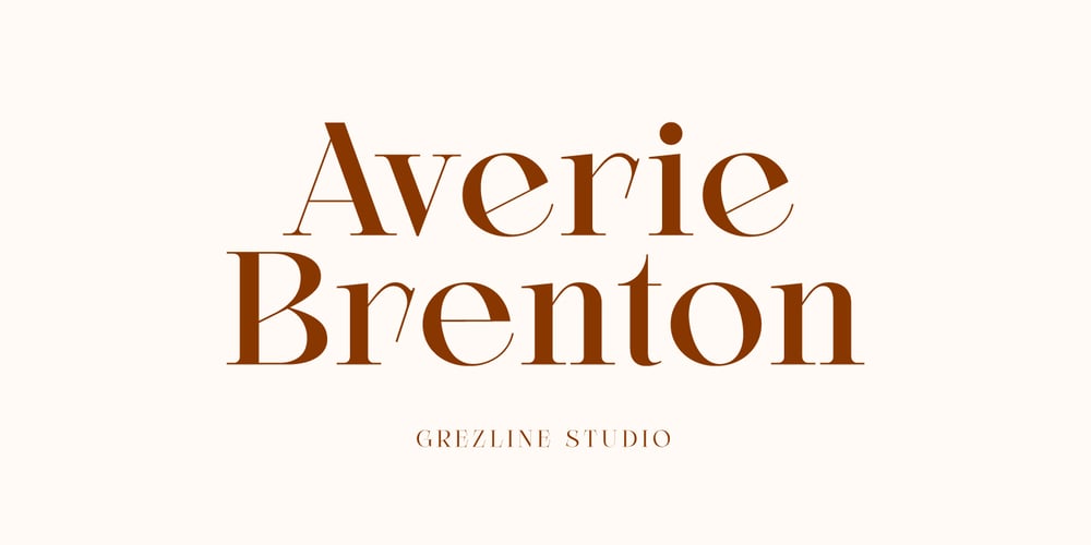 Averie Brenton font