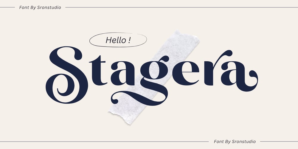 Stagera font