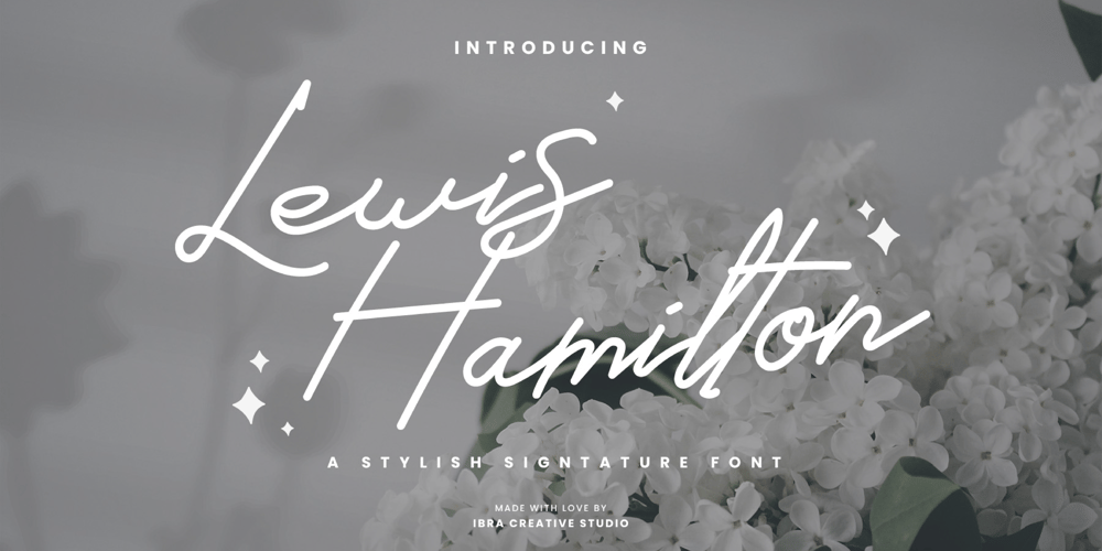 Lewis Hamilton font